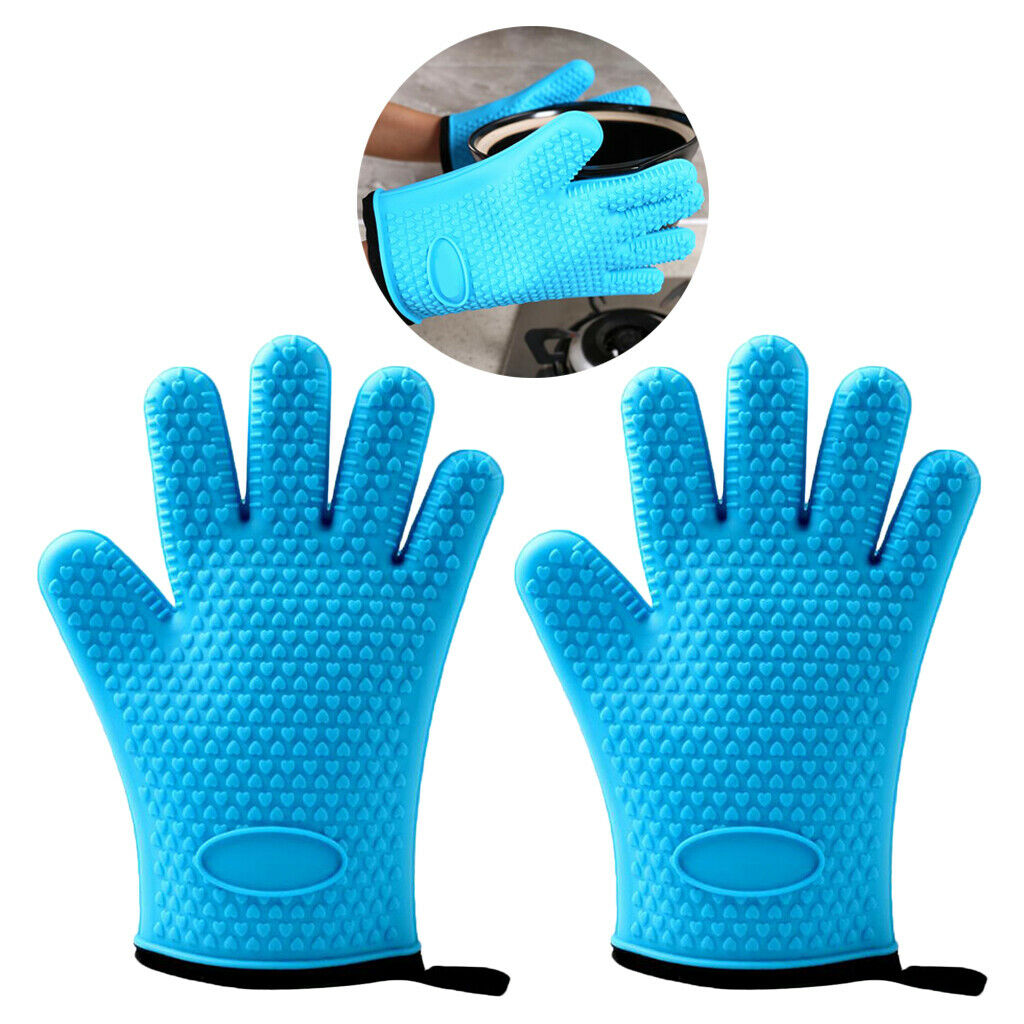 2pieces Silicone Cooking Gloves Kitchen Oven