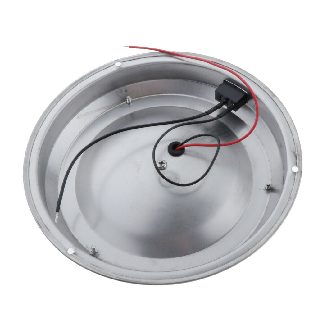 12V 6W Stainless Steel LED Dome Light Boat Marine RV Cabin Ceiling Lamp 6.7"