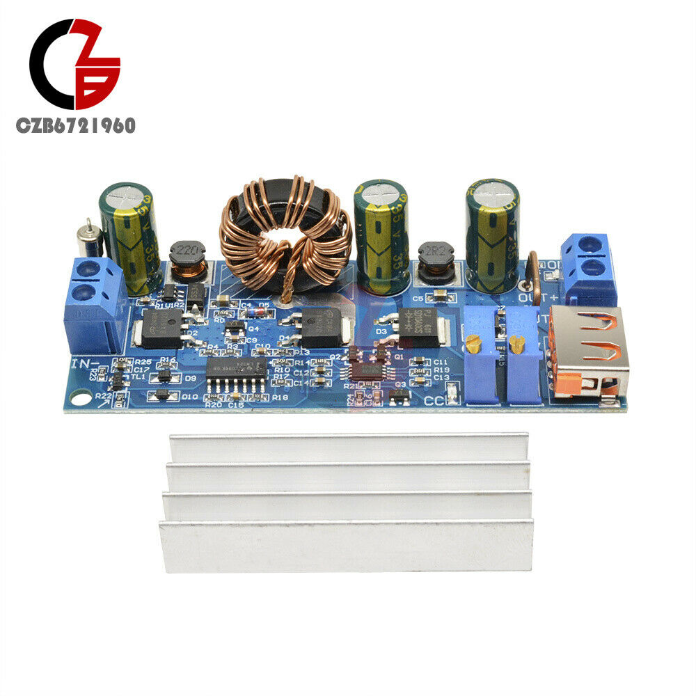 USB DC DC Step Up Boost Converter 2-24V to 3-30V 4A 80W CC CV Power Module CC