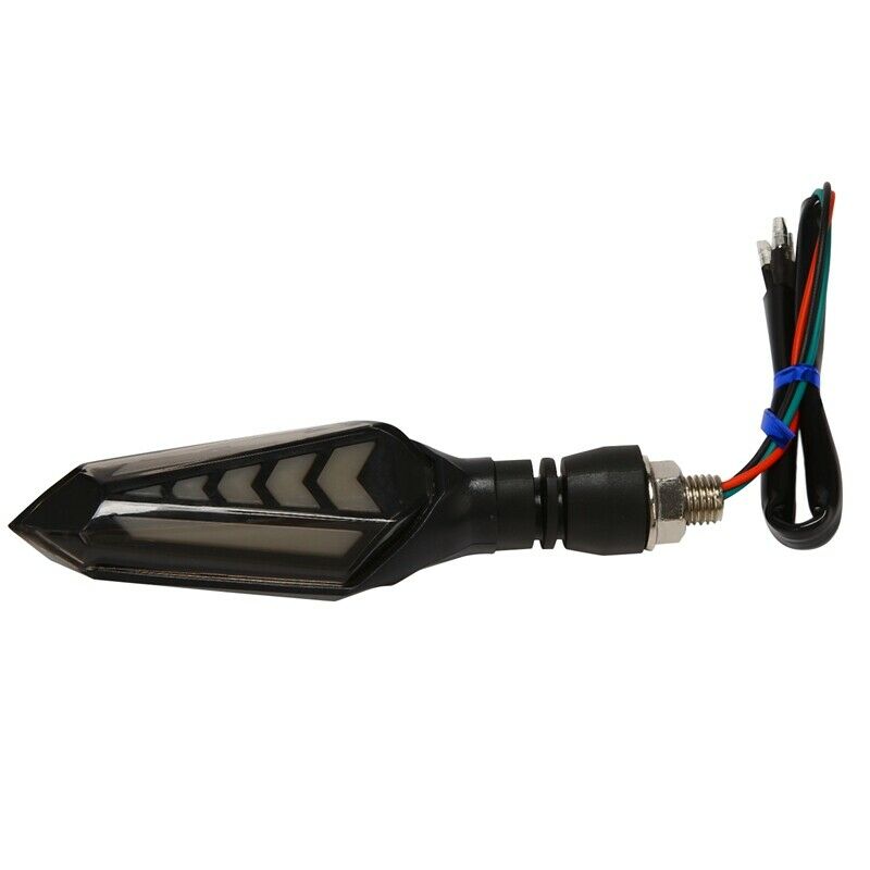 2Pcs Universal Motorcycle Turn Signal Lights Flowing Flicker Led Blinkers I5W2W2
