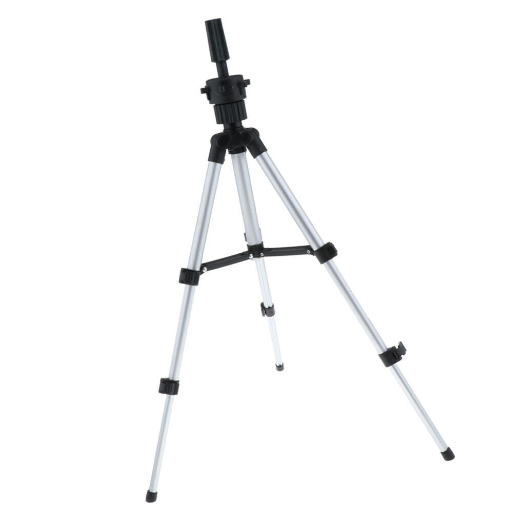 1Pcs Tripod Wig Stand Rack, Metal 360Â° Adjustable Cosmetology Hairdressing
