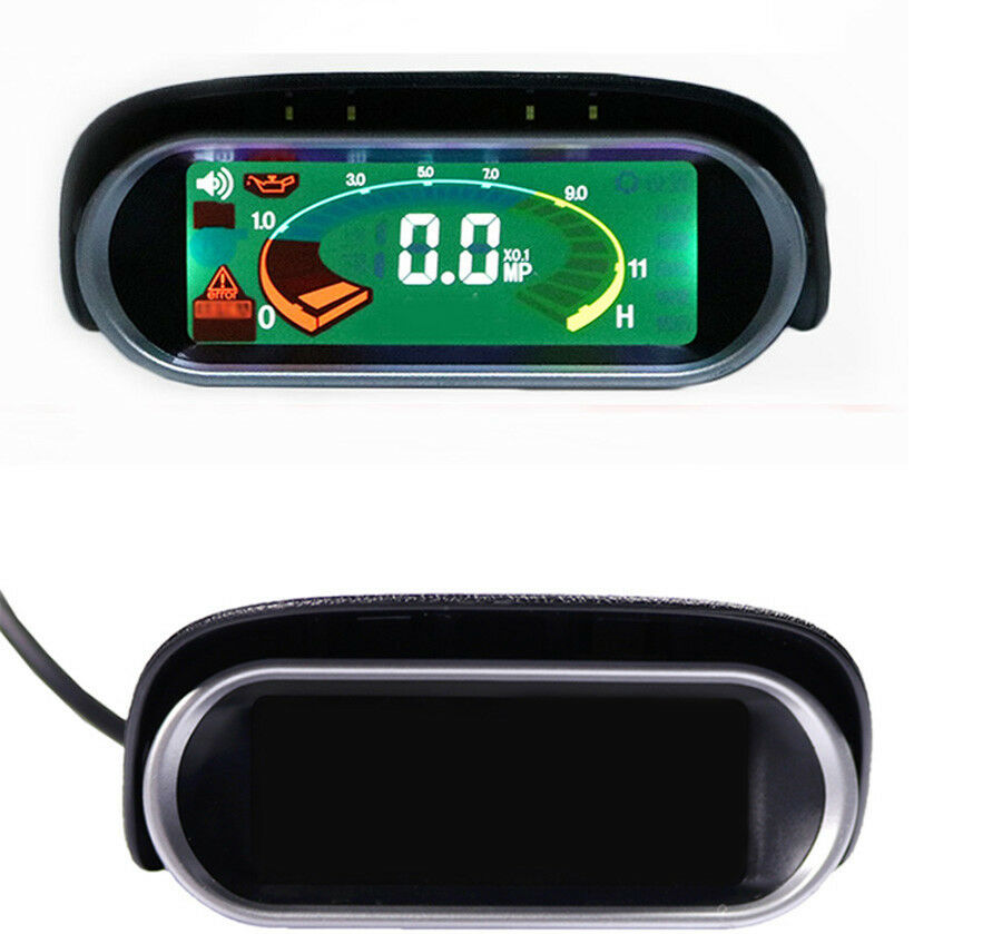 Horizontal Type LCD Screen Car Truck Oil Pressure Gauge with M14x1.5 Sensor