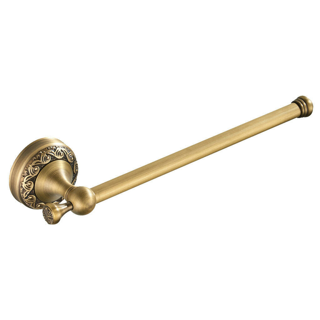 Brass Single Rod Towel Bar Towel Rack Holder Towel Rail Coat Robe Hanger Shelf