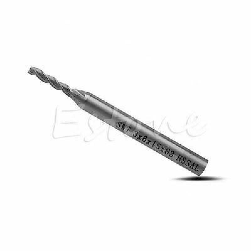 Extra Long 3mm 3 Flute HSS & Aluminium End Mill Cutter CNC Bit Extended