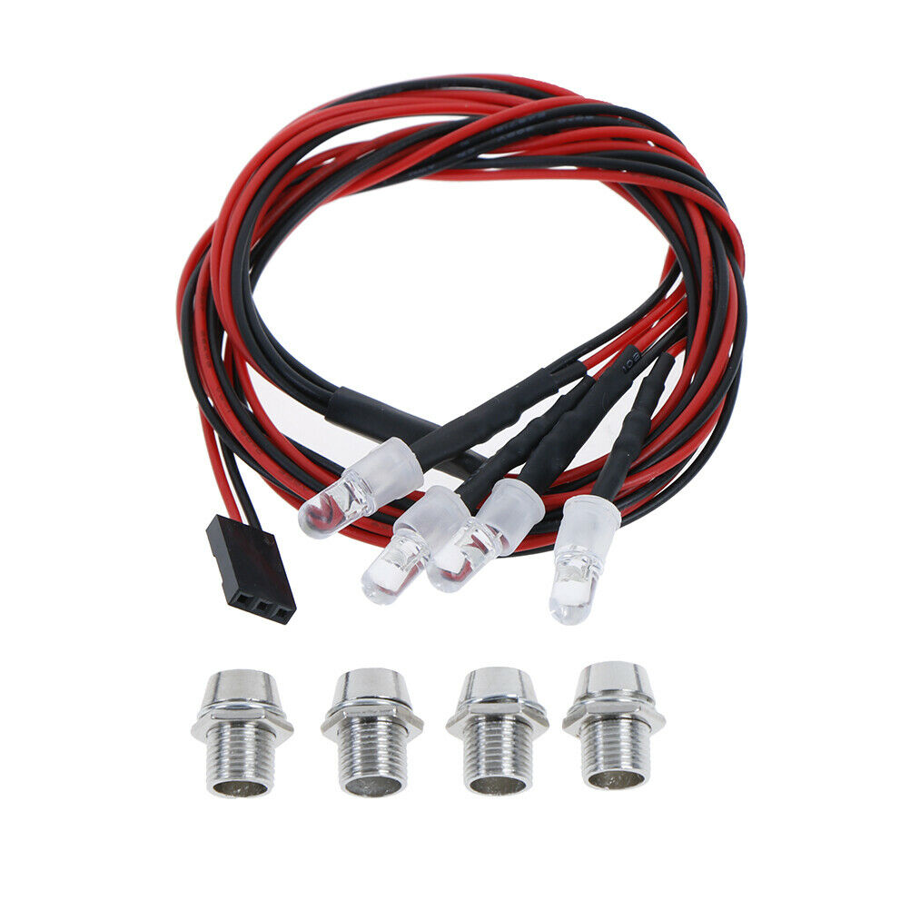 4 LED 5mm White Color Red Color LED Light Set for HSP RC CarsJ ouJC.l8