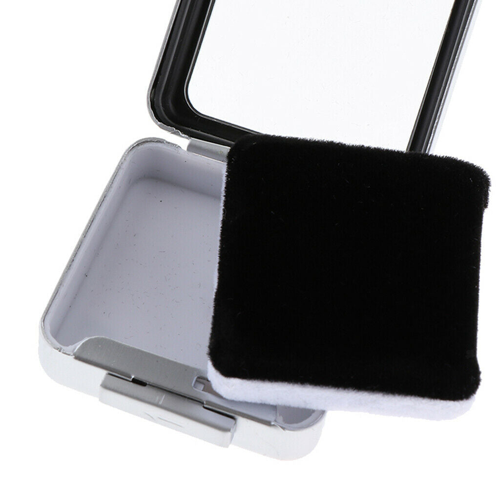 Clear Square diamond case Small Jewelry Metal Storage Organizer Container