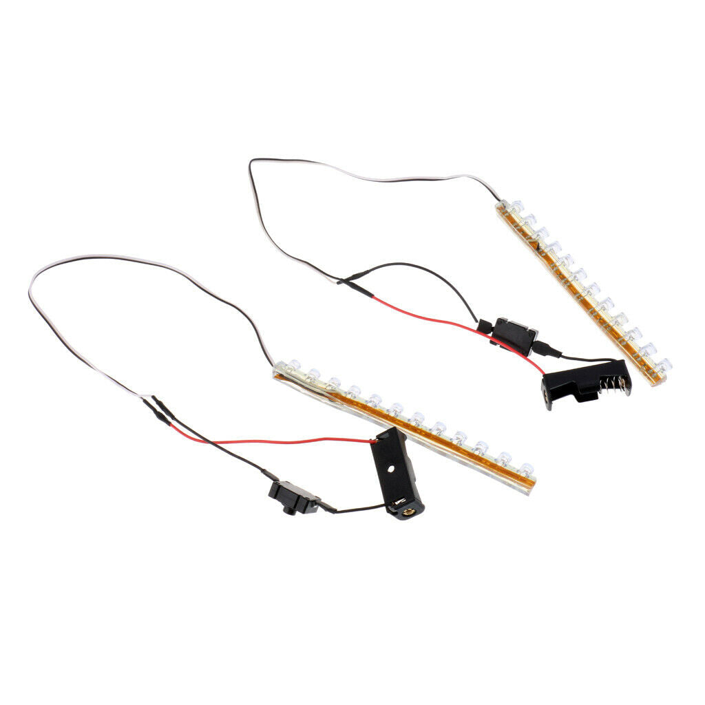 2 x White LED Light Bar with Switch Control for Inline & Roller Skates