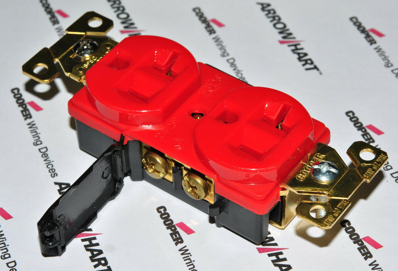 1pcs-COOPER AH5362RD 20A 125V Premium Industrial Grade Duplex Receptacle 5-20R