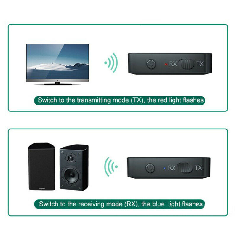 Bluetooth 5.0 Audio Receiver Transmitter 3.5MM Aux USB Stereo Wireless AdaptBDA