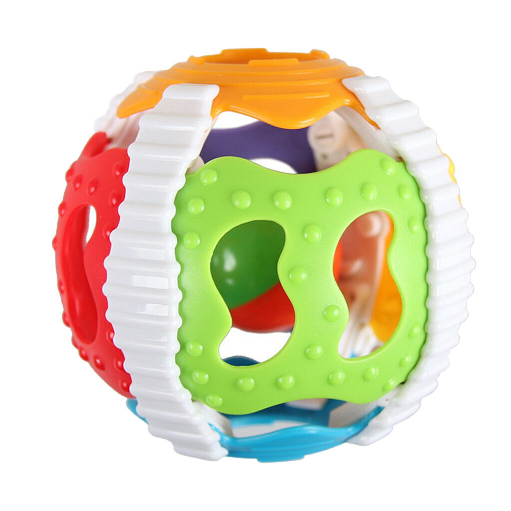 Ball Bell Hand Baby Rattle Toys Grasp Colorful Plastic Educational Toys