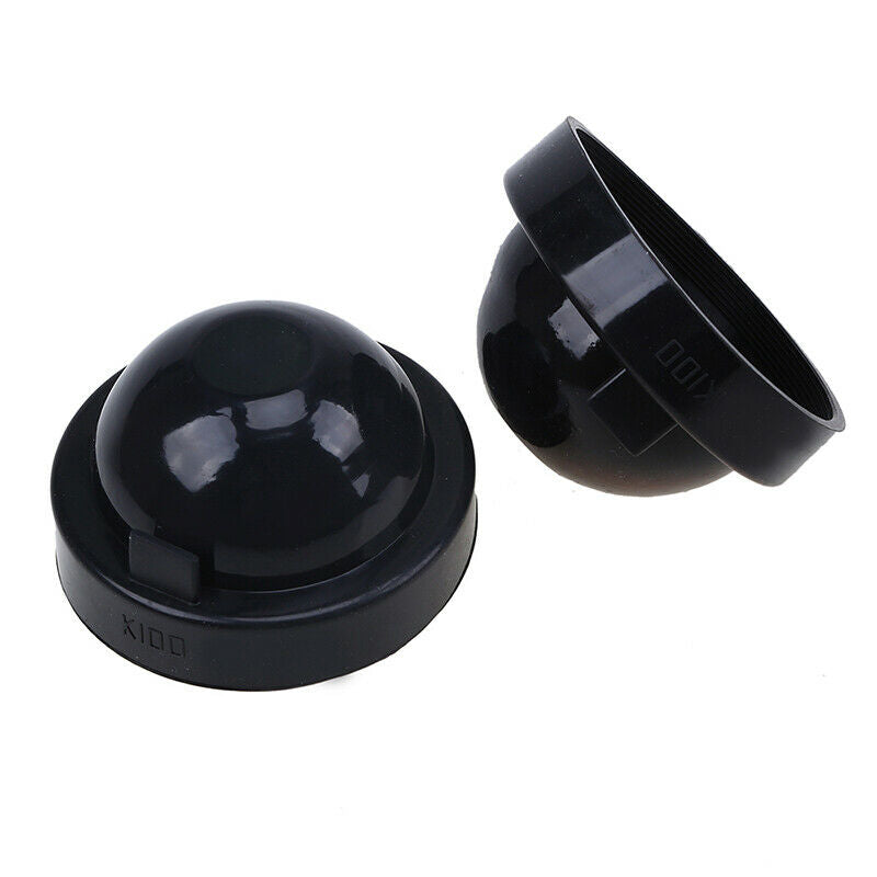 Black Pair Rubber Housing Seal Cap Dust Cover For LED HID Headlight Cap 3.86"