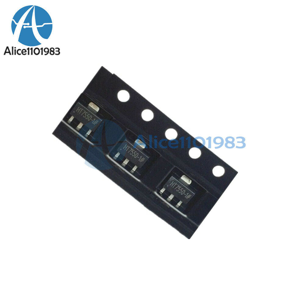 10PCS HT7550-1 0.1A 5V Low Dropout Voltage Regulator IC LDO SOT-89