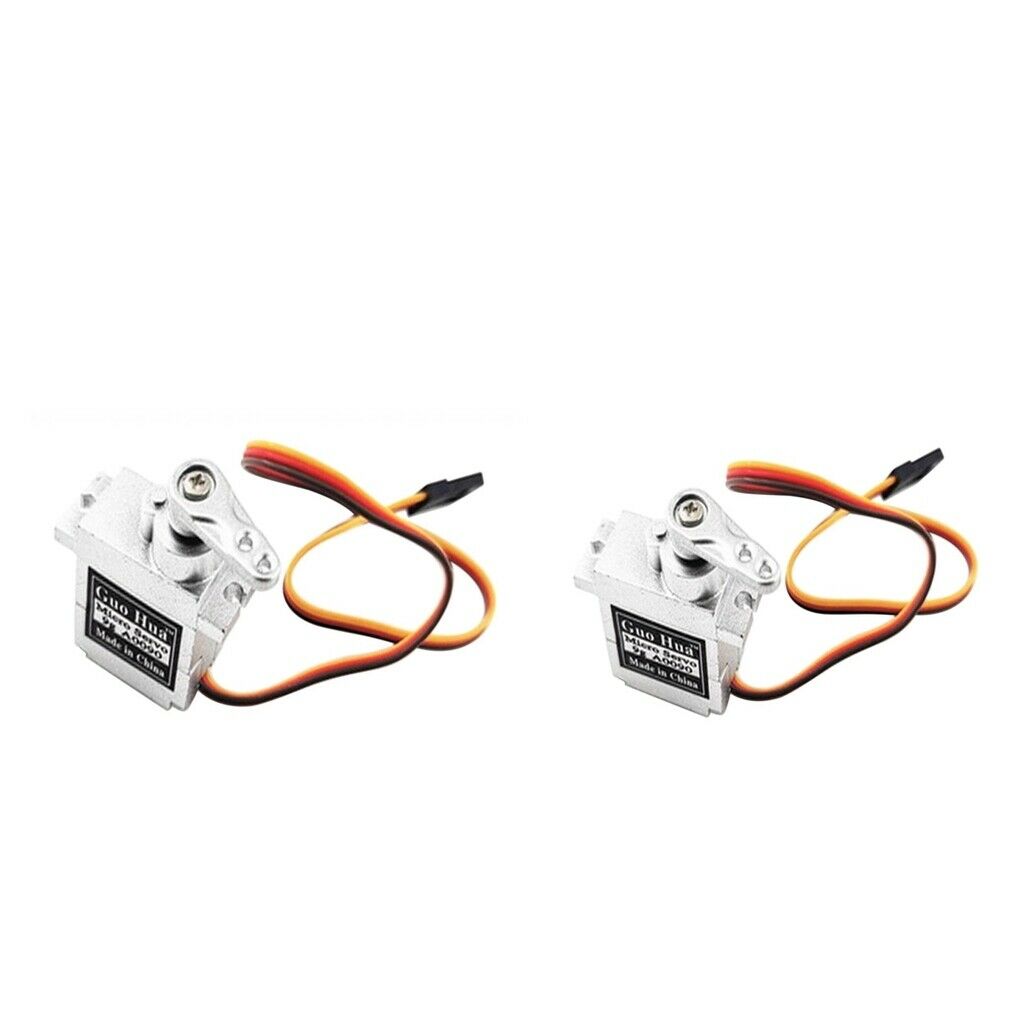 2Pieces 9g Micro Servo Steering Gear for WPL 1/16 4WD RC Crawler Spare Parts
