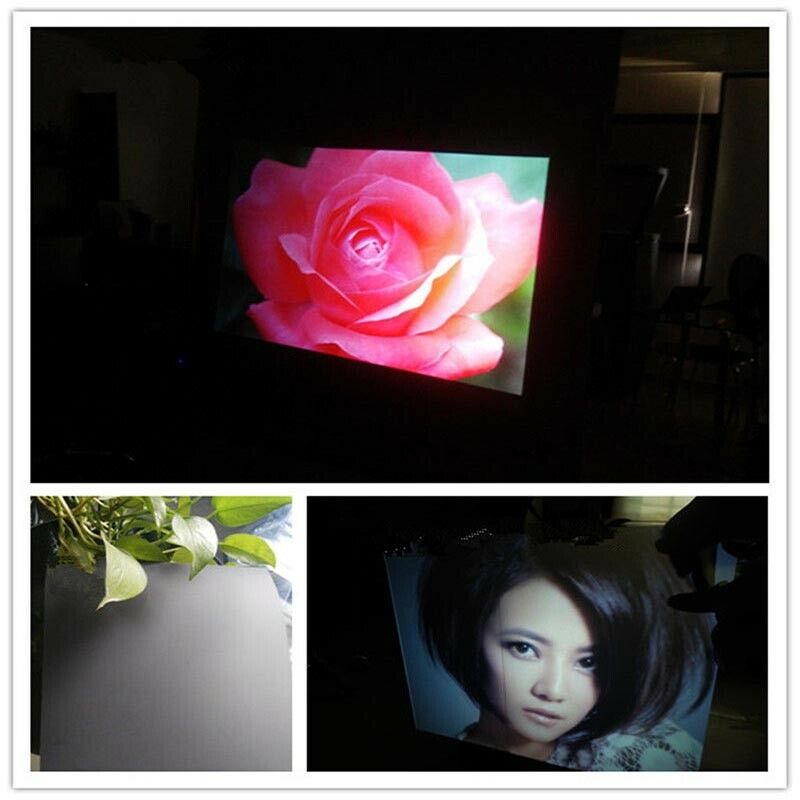 Black Rear Holographic Projection Film Projector Screen Film Window Glass Film