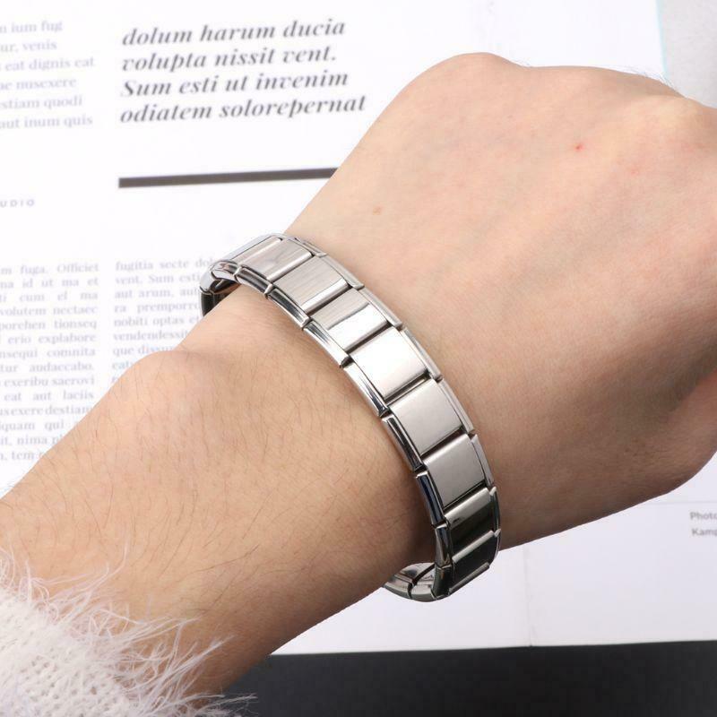 Stainless Steel Elastic Stretch Chain Link Wristbands Bracelets Fashion Jewelry