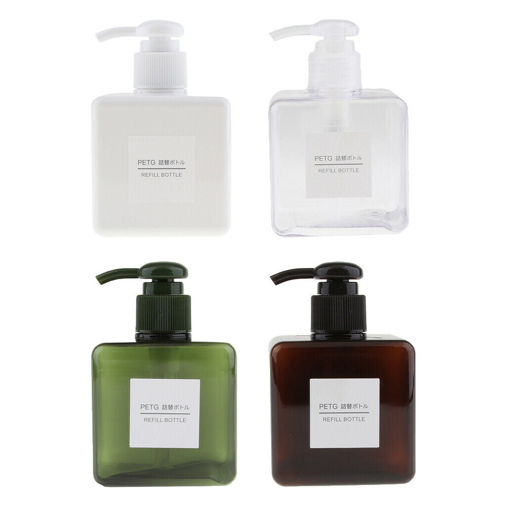 4pcs 250ml Foaming Soap Dispenser Cosmetic Containers Pump Bottles