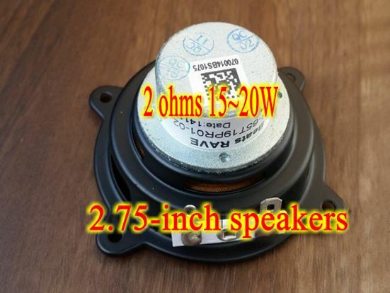 2pcs 2.75"inch 2Ω 15~20W Speaker HiFi Audio Loudspeaker Parts