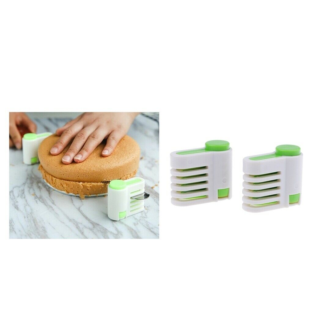 2 Pcs / Lot Fixator Gadget Cake Pastry Baking Bread Cutter Leveler