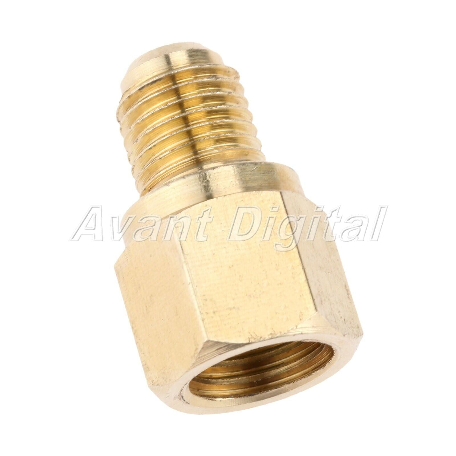 R134a Refrigerant Tank Adapter 1/2'' ACME Female x 1/4'' Male Flare Fitting Hot