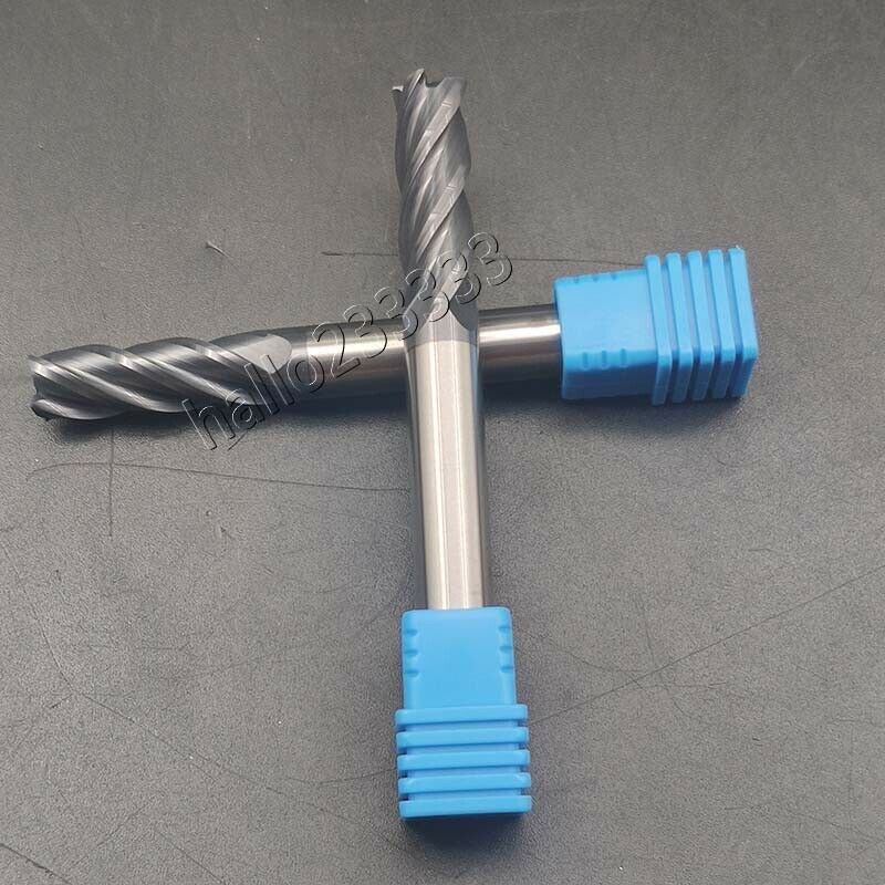 2PCS 8mm *75mm 45 Degree Cutter Router Bit Tool 4 Flutes HRC45-50 Carbide
