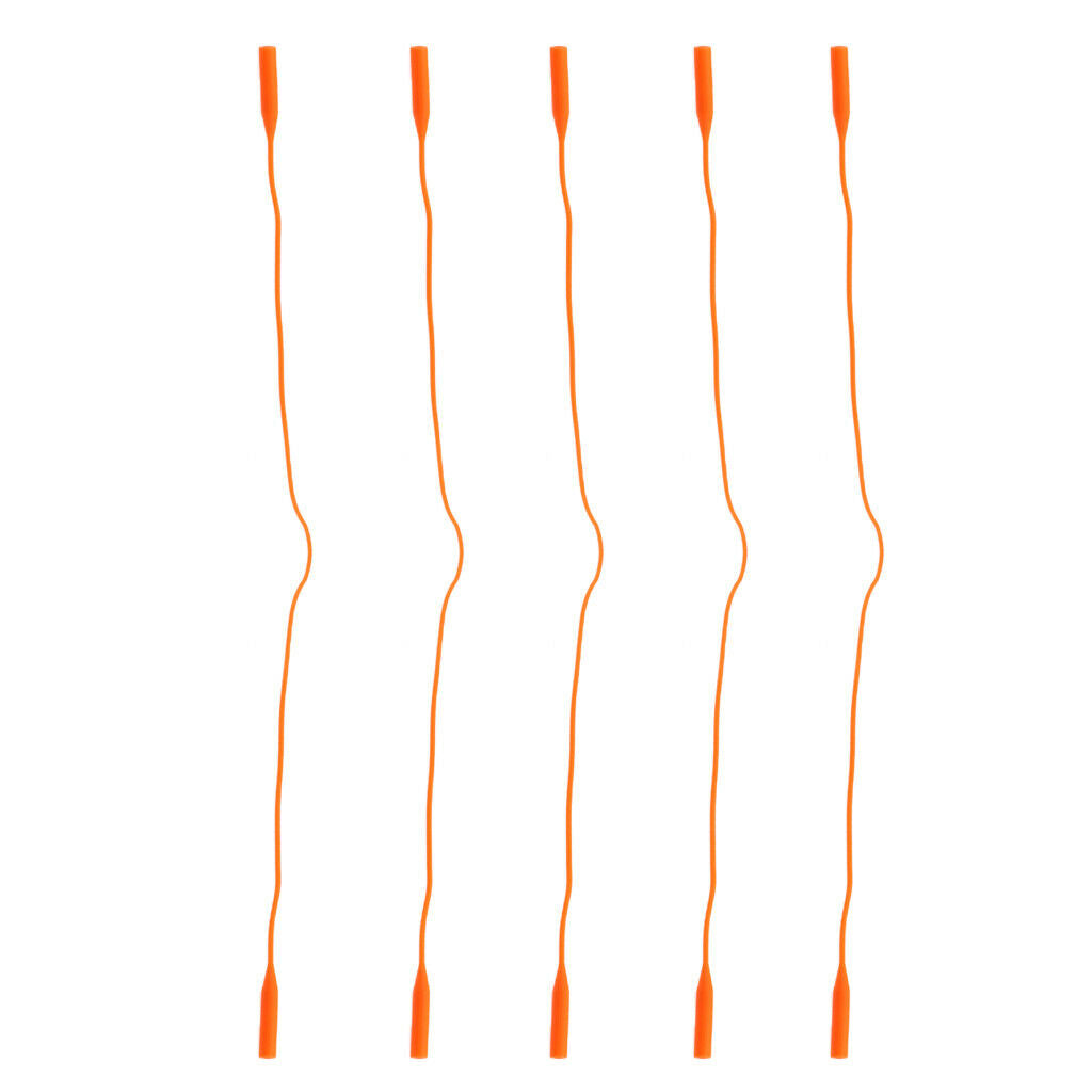 15 Pieces Silicone Sports Glasses Strap Eyeglass Sunglasses Holder