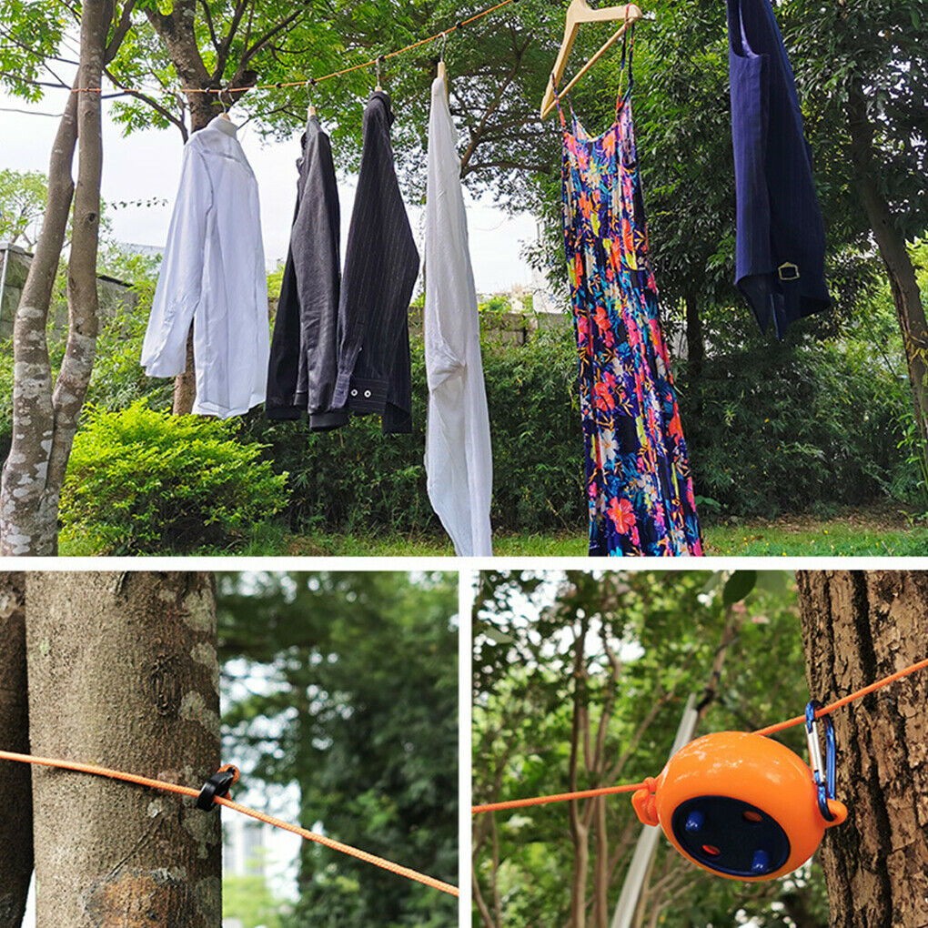 Clothesline Laundry Drying Rope Outdoor Clothes Line Windproof Anti-slip Cord