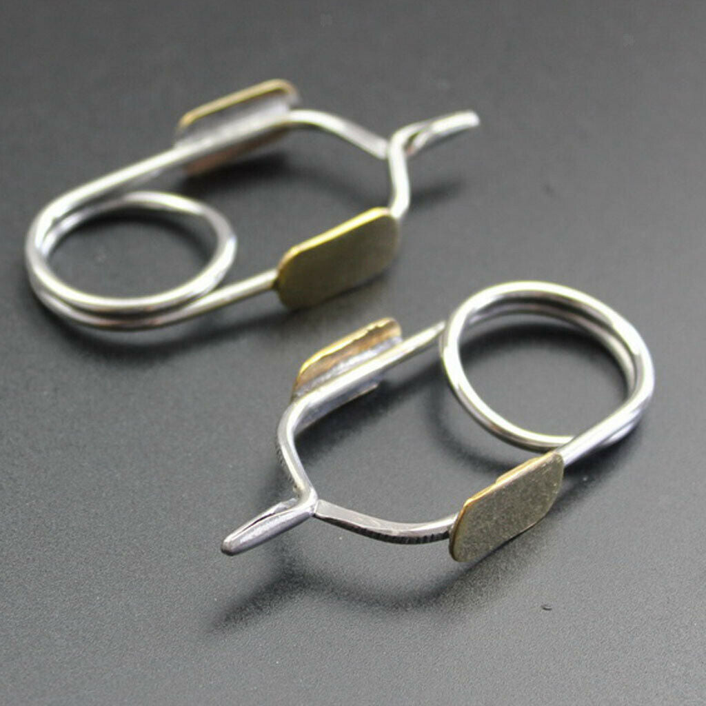 Finger Holder Fly Tying Hackle Pliers, Stainless Steel Fly Tying Tools , Fly