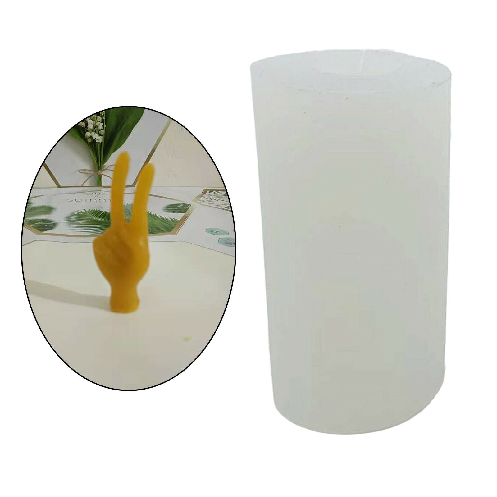 Clear Victory Gesture Silicone Molds Ornaments Handmade V Shaped for DIY