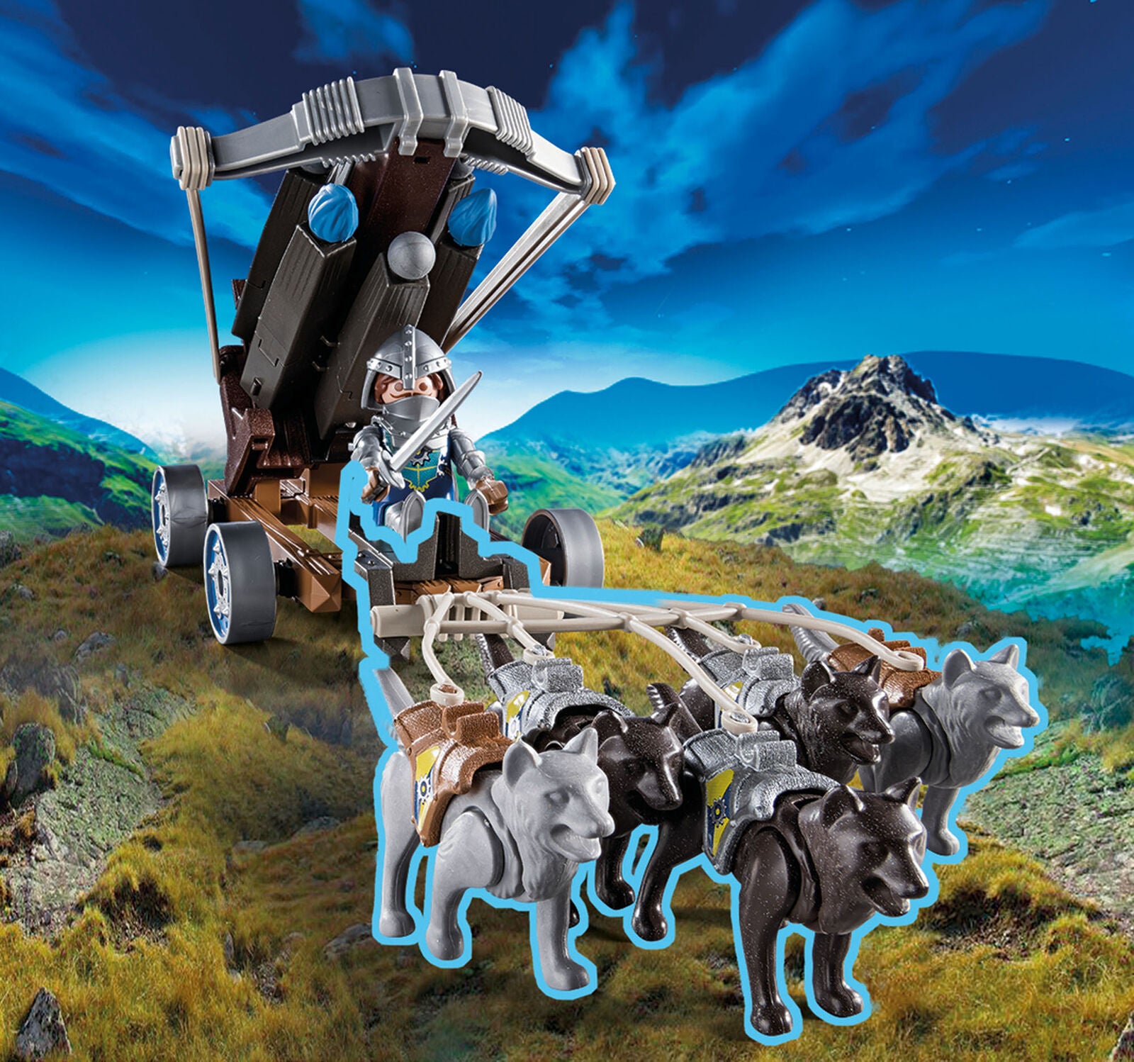 70224 Playmobil Knights Novelmore Water Ballista Set with Figures inc 45pcs 5yr+