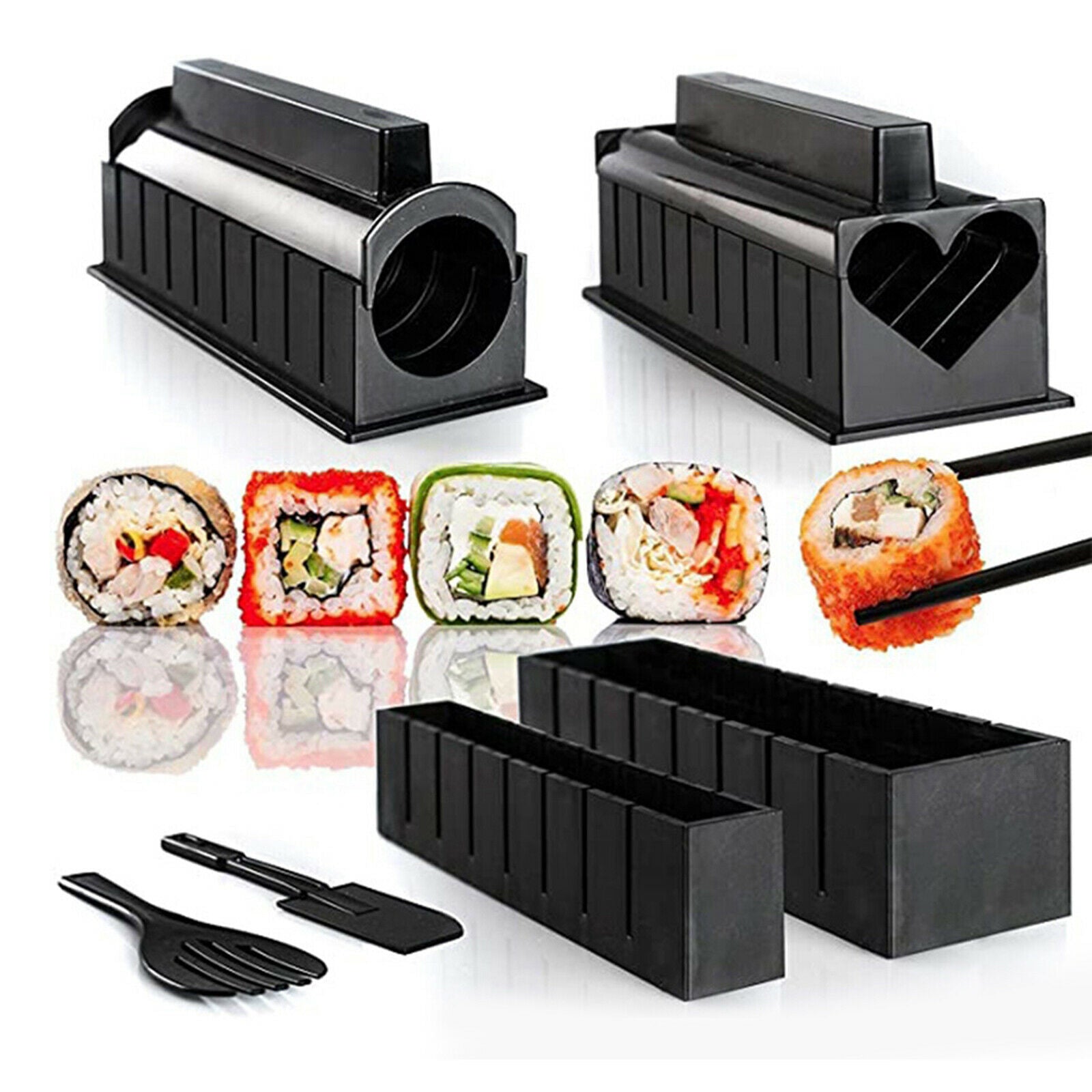 11 Pieces Sushi Making Kit Koren Rice Roller Mold Sushi Maker for Beginners