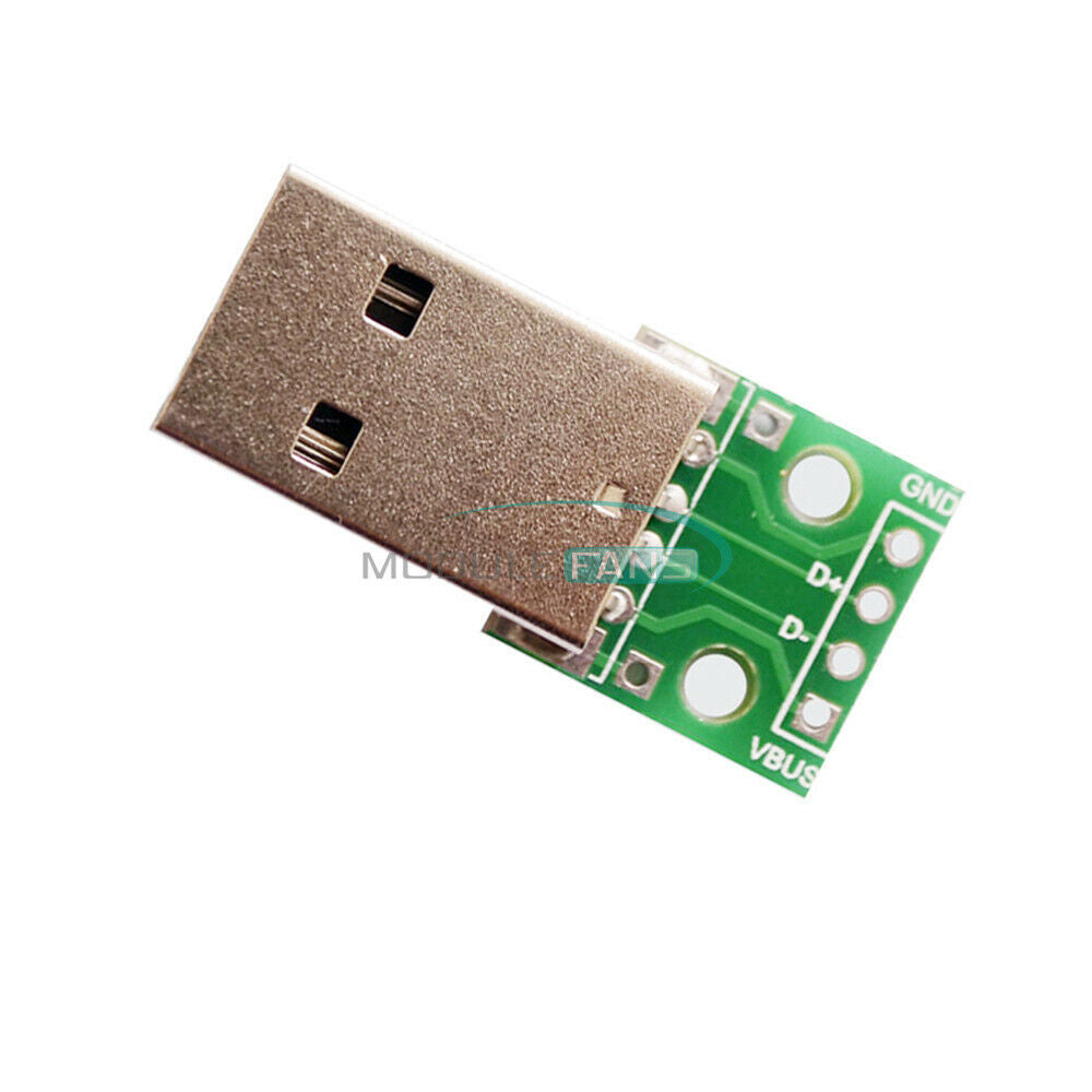 5PCS USB To DIP Adapter Converter 4 Pin For DIY 2.54mm PCB Board Power Supply
