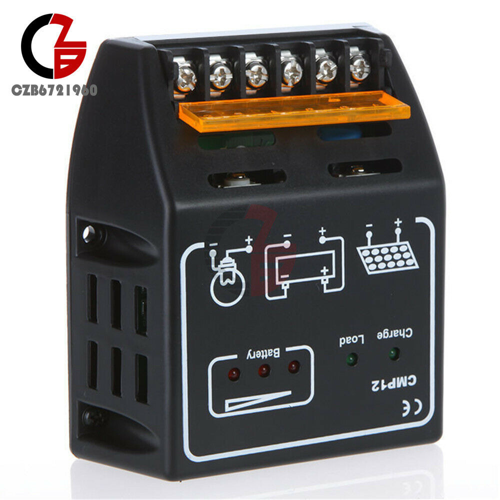 10A Solar Panel Charge Controller DC 12V/24V Battery Regulator Safe Protection