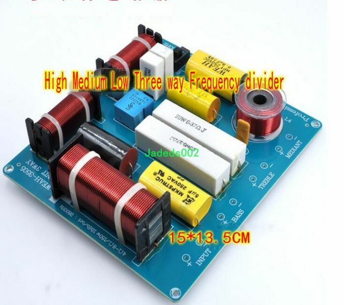 1pcs 300W 3-way Speaker frequency divider KTV stage audio crossover Splitter