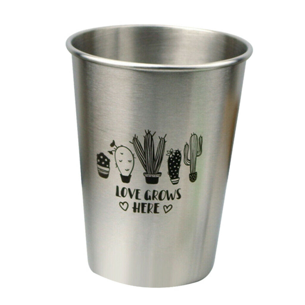 350ml Stainless Steel Water Cup Milk Wine Beer Bottle Coffee Tea Mug A
