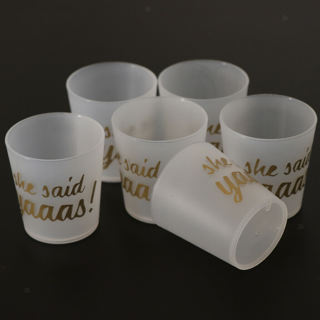 6pcs Plastic Ultra Clear Squat Cups is for Cupcake, Icecream, Cocktail Wine, for