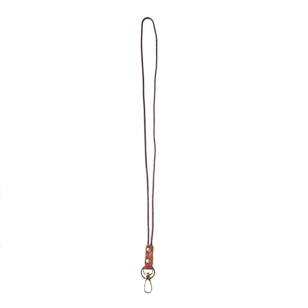 Classic Leather Lanyard Strong ID Card Badge Key Phone Neck Strap 19''