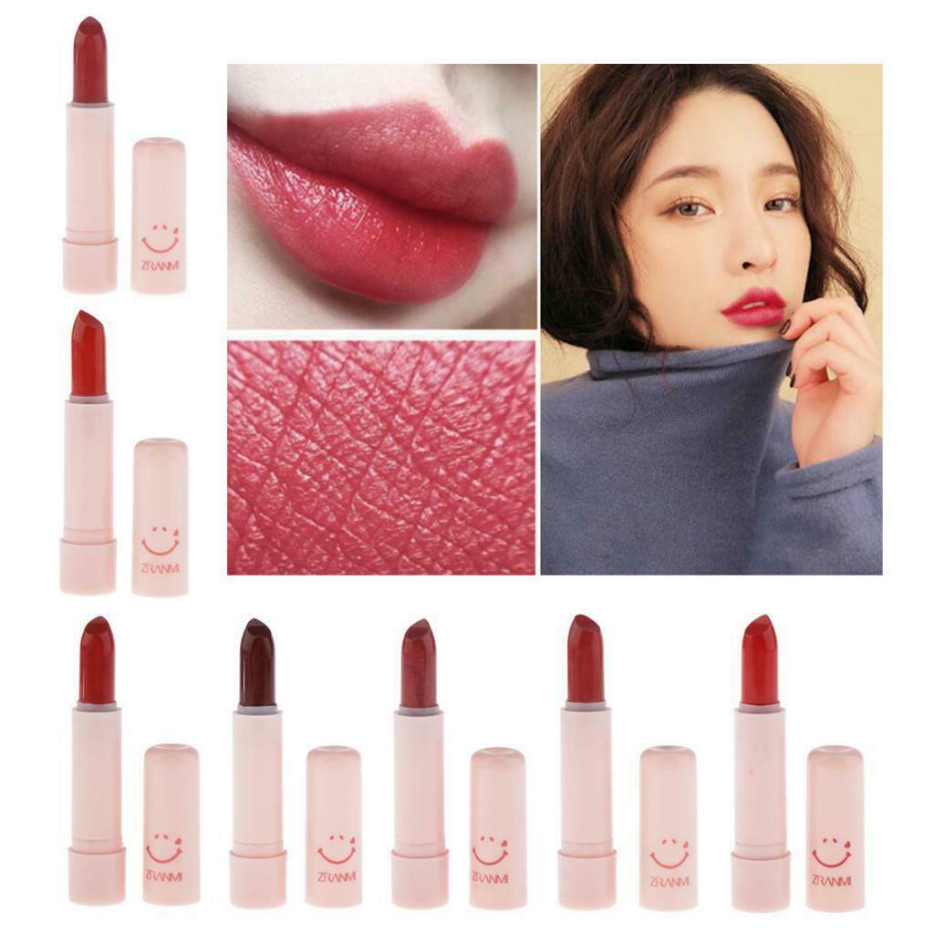 Long Lasting Matte Lipstick Makeup Cosmetics Moisturizing Smooth Lip Stick Pink