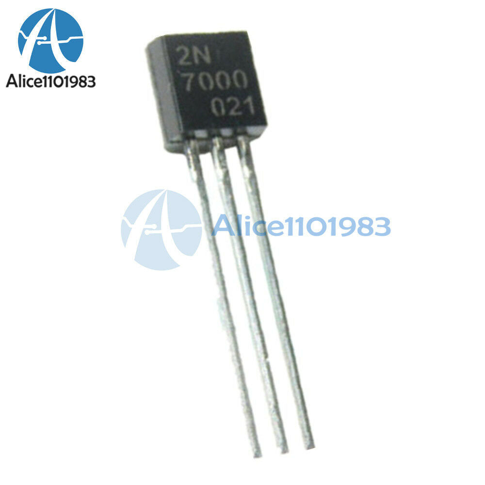 100PCS 2N7000 MOSFET N-CHANNEL 60 Volts 0.2 Amps TO-92 New