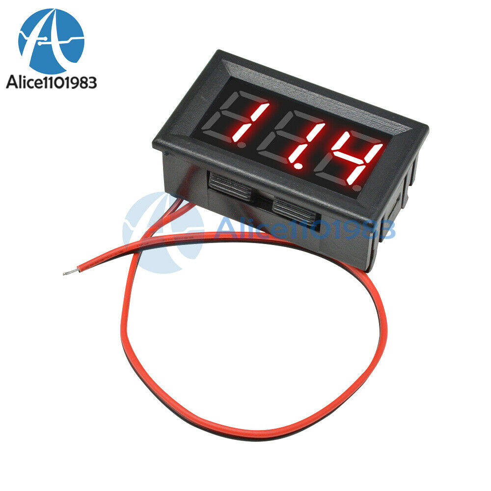 0.56"LED Red 2-Wire Voltmeter Digital Voltage AC70-500V Panel Volt Ammeter Meter