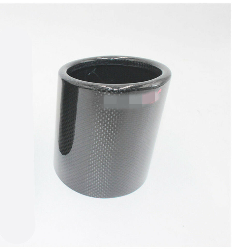 89mm Carbon Fiber Car SUV Exhaust Muffler Pipe Tip Cover Exhaust Tip Accessories