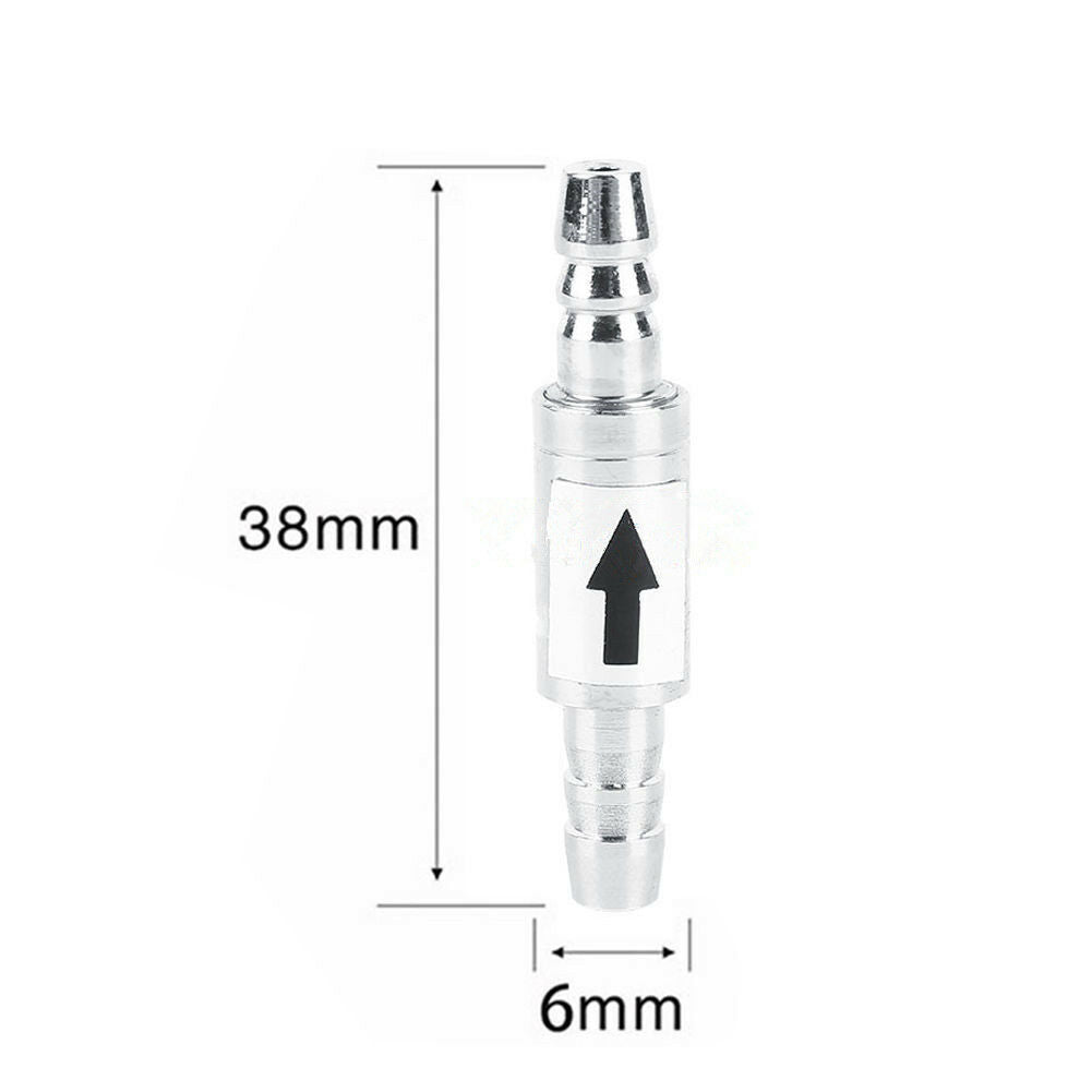 New One Way Stainless Steel Check Valve For Aquarium Co2 System Air Pumpã€New Lt