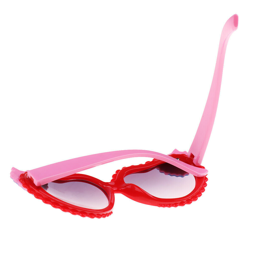 2Pcs Kids Baby Girls Soft Plastic UV400 Sunglasses Eyewear