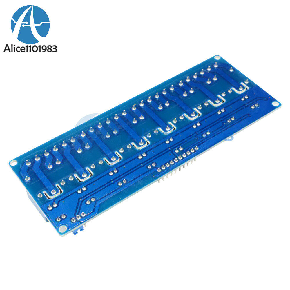 12V 8Channel Relay Module with Optocoupler for Arduino UNO 2560 1280 ARM PIC AVR