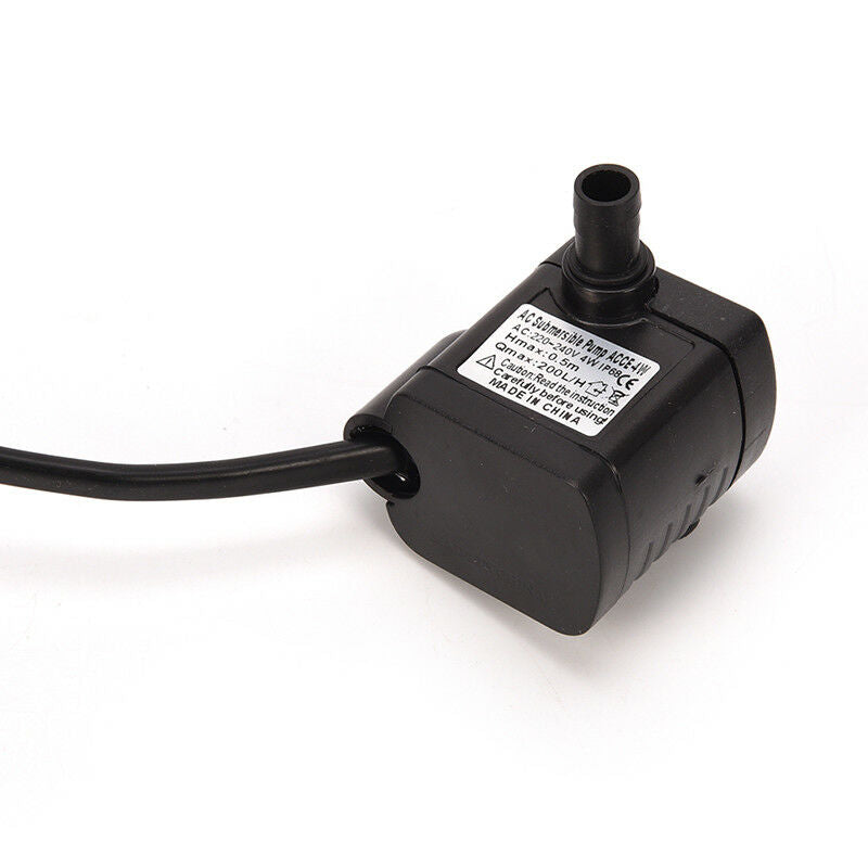 220/240V 3W Submersible Water Pump Aquarium Fountain Fish Pond Tank EU Plug BDAU