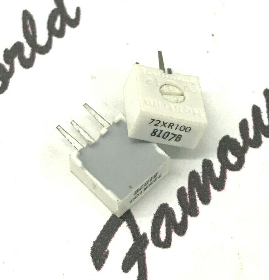 5pcs - Helitrim 72XLR100 100R 1-Turn Variable Potentiometer / Trimmer