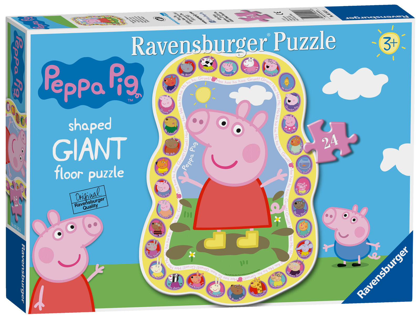 05545 Ravensburger Peppa Pig Shaped Floor Jigsaw Puzzle Childrens Age 3+ Years