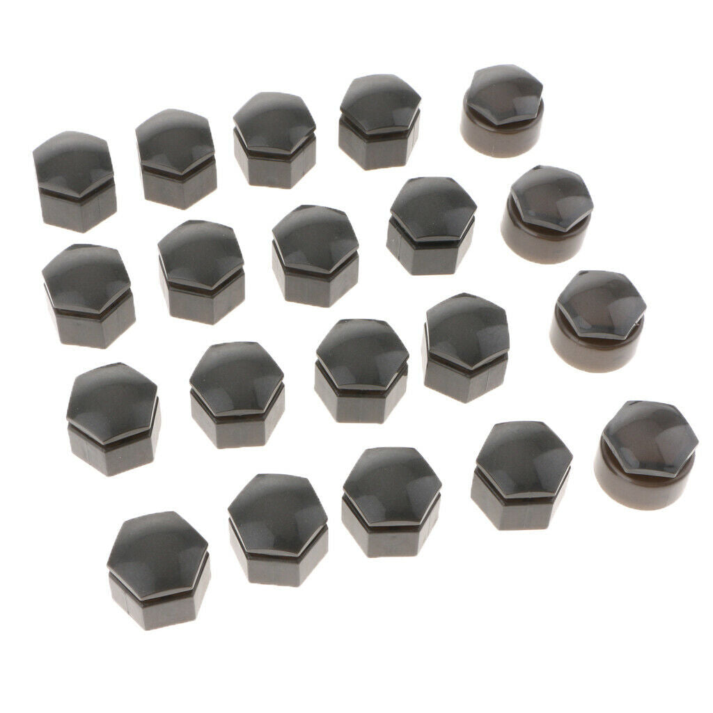 Pack of 20 Wheel Nut Tire Screw Cover   Dust Cover Protector Gray 22mm
