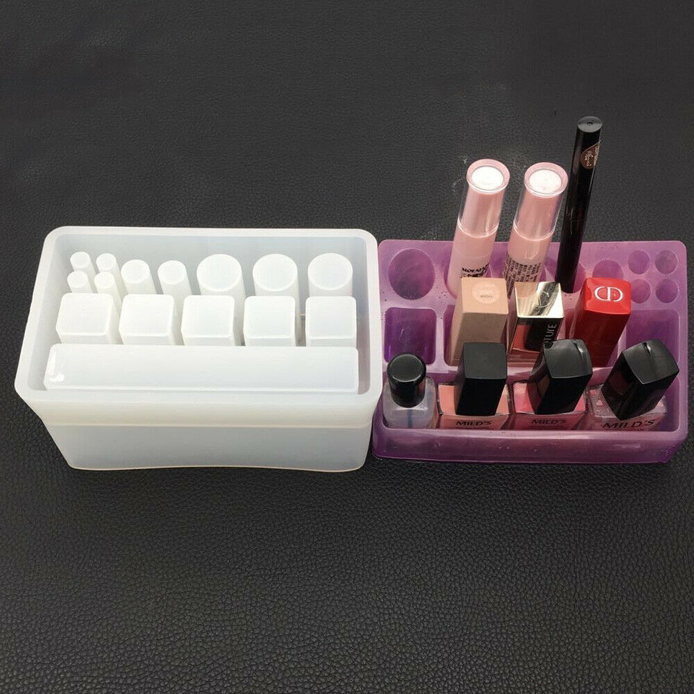 Handmade Lipstick Storage Box Silicone Epoxy Mold DIY Craft Making Mould Tool