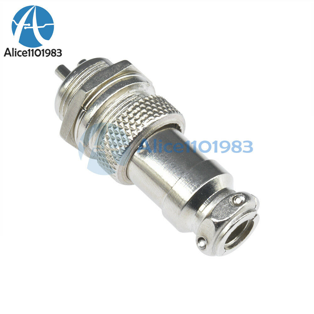 1Pair Aviation Plug 16mm GX16-3 3 Pin Male Female Panel Metal Wire Connector