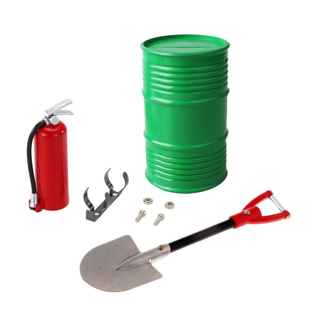1:10 RC Shovel Oil Tank Fire Extinguisher for D90 RC4WD RC Crawler Car Tool
